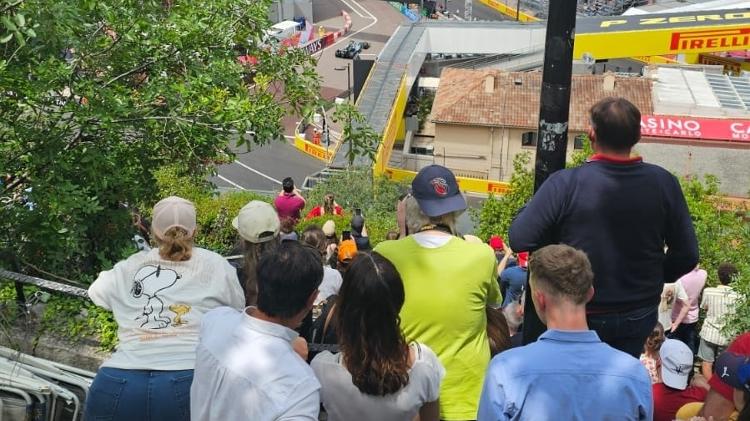 Visão do ingresso mais barato do GP de Mônaco Visão do ingresso mais barato do GP de Mônaco