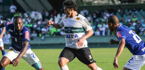 Kleber jogou apenas uma partida pelo Coritiba, contra o Cruzeiro - Joka Madruga/Futura Press/Estadão Conteúdo