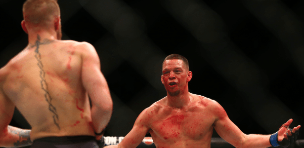 Nate Diaz acredita que irá vencer novamente Conor Mcgregor no UFC 200 - Mark J. Rebilas-USA TODAY Sports 
