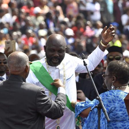 George Weah é empossado como presidente da Libéria - AFP PHOTO / ISSOUF SANOGO 