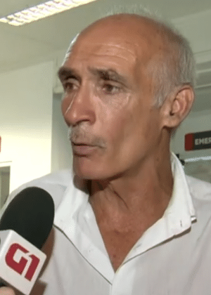 Cristovão Brito, avô de jovem jogador do América baleado - Reprodução TV Globo - Reprodução TV Globo