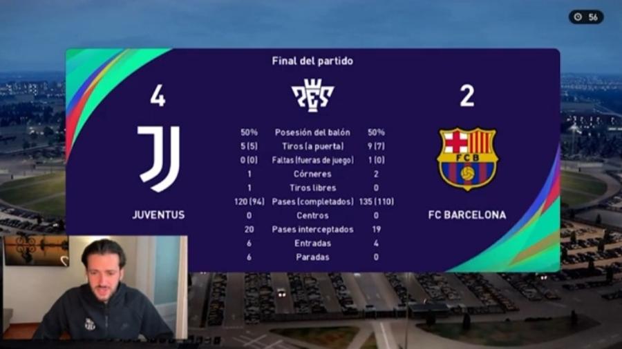 Barcelona simula confronto com Juventus pela Liga dos Campeões - Reprodução/YouTube