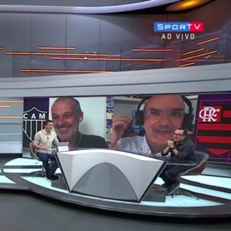 Lédio Carmona teve problemas de conexão no Seleção SporTV - Reprodução/SporTV