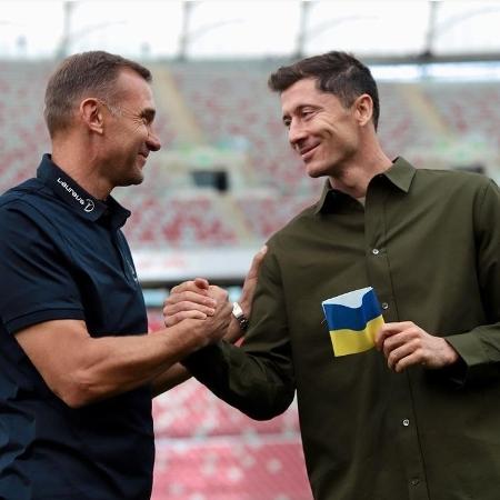 Lewandowski, do Barcelona, usará faixa de capitão em homenagem à Ucrânia na Copa do Mundo do Qatar - Reprodução/Instagram