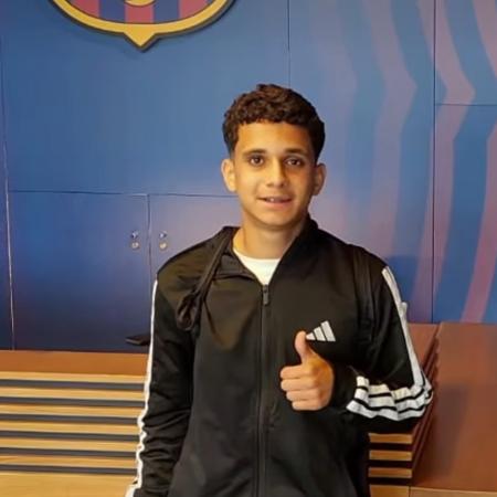 João Vitor, o Roraima, está em Barcelona para fazer testes nas categorias de base