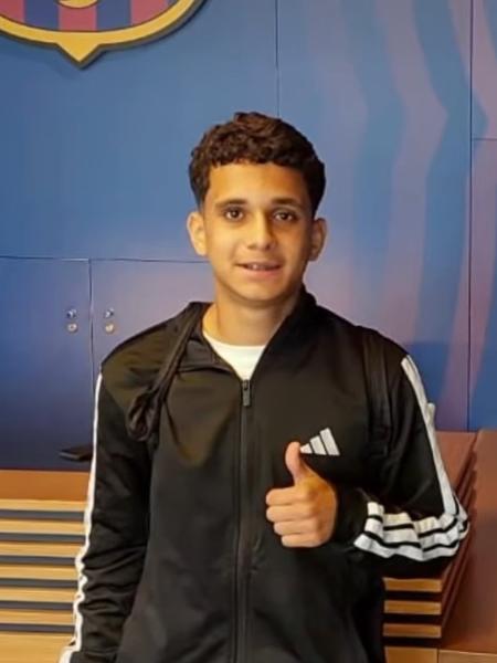 João Vitor, o Roraima, está em Barcelona para fazer testes nas categorias de base