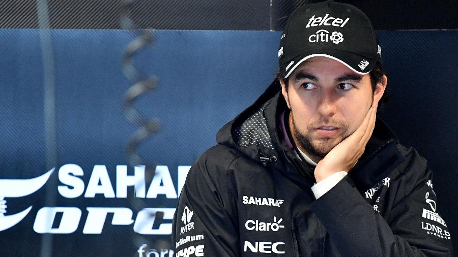 Sergio Perez nos bastidores de GP; piloto vai ajudar seu país natal - Andrej Isakovic/AFP