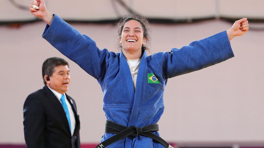 Mayra Aguiar comemora ouro nos Jogos Pan-Americanos de Lima - SERGIO MORAES/REUTERS