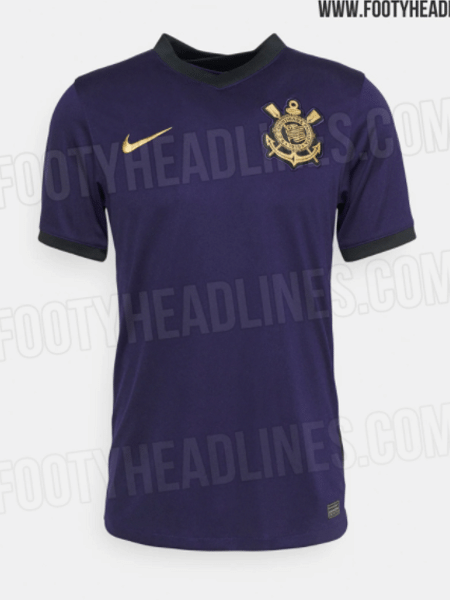Suposta camisa 3 do Corinthians será roxa - Reprodução/FootyHeadlines