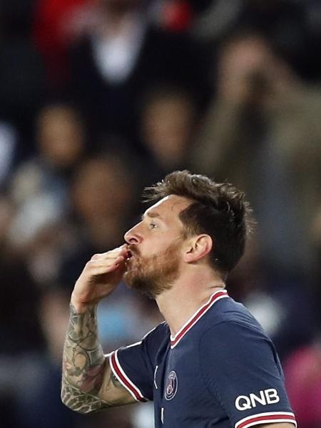 Messi comemora gol pelo PSG - REUTERS/Gonzalo Fuentes