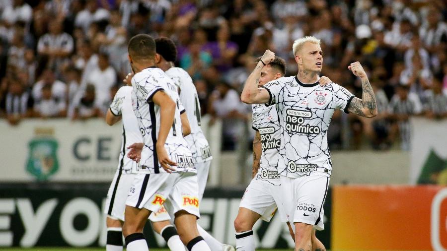 Róger Guedes comemora gol do Corinthians contra o Ceará - Rodrigo Coca/Agência Corinthians