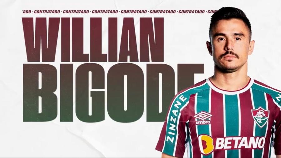 Fluminense anuncia a contratação de Willian Bigode - Divulgação
