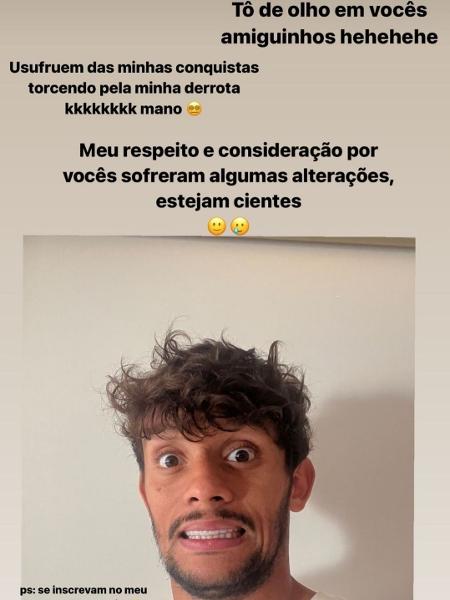 Scarpa desabafa nas redes sociais após amigos torcerem contra o Palmeiras no Mundial - Reprodução/Instagram