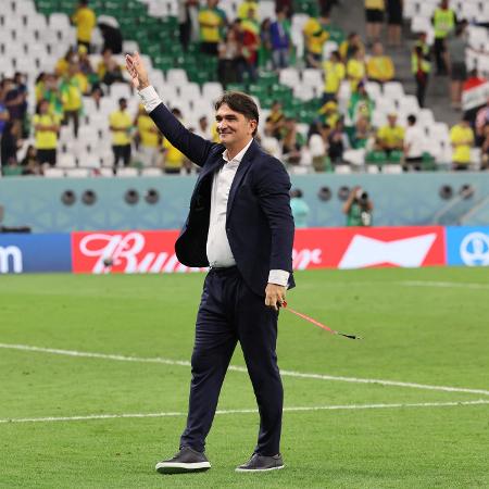 Zlatko Dalic, técnico da Croácia, após jogo do Brasil - Jack Guez/AFP