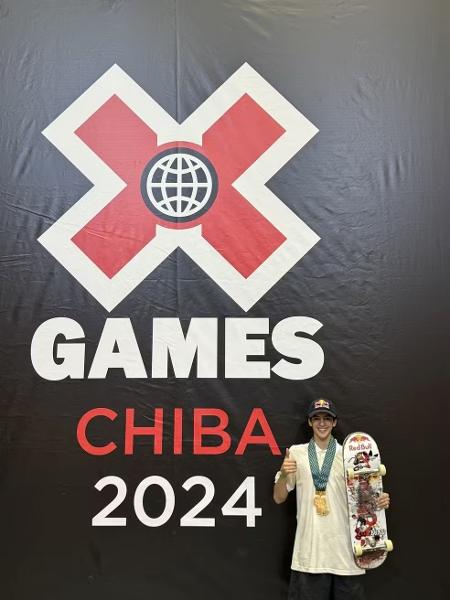 Gui Khury fatura o ouro no X Games de Chiba, no Japão.