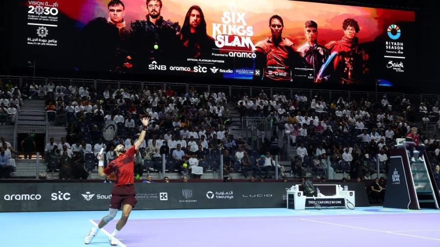 Novak Djokovic no 6 Kings Slam, na Arábia Saudita, em 2024