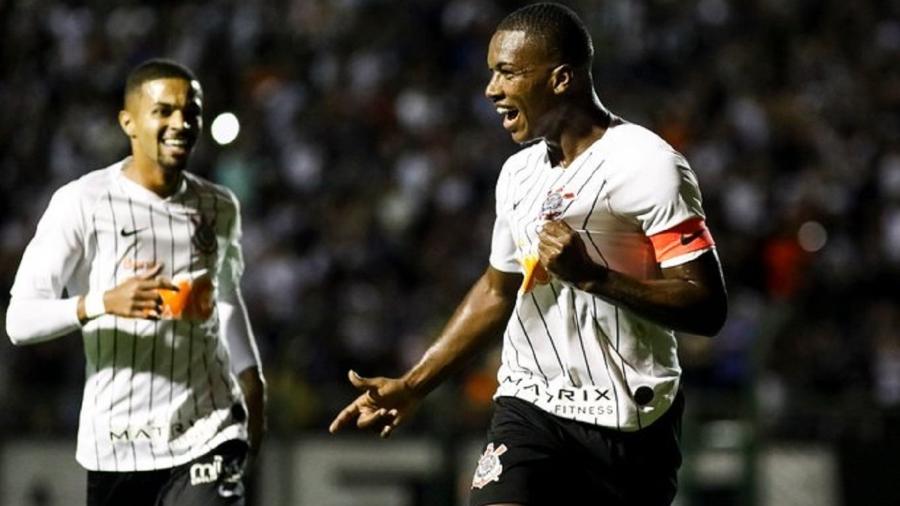 Xavier comemora depois de abrir o placar para o Corinthians no duelo contra o Fluminense-PI - Rodrigo Gazzanel/Ag. Corinthians