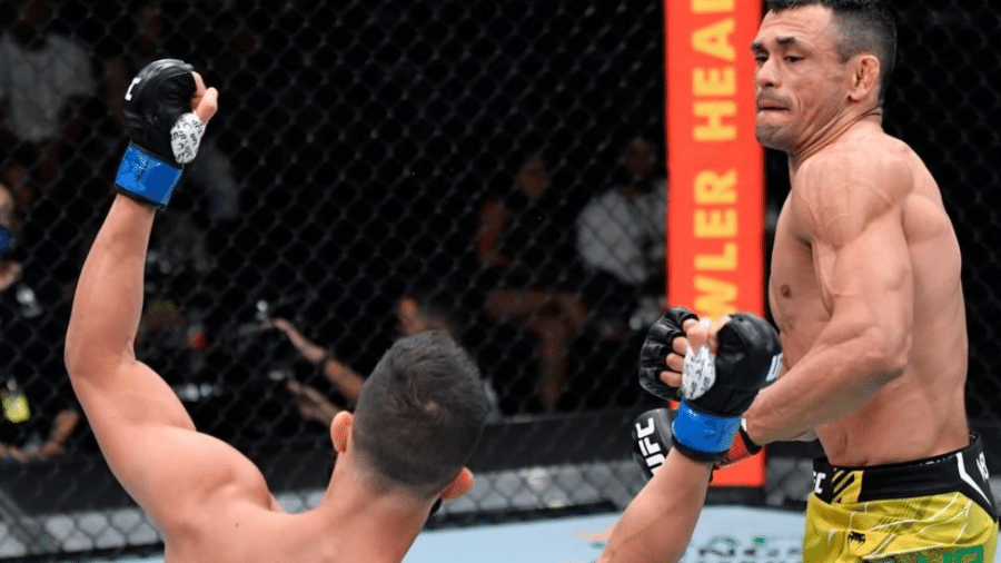 Douglas Silva nocauteou Gaetano Pirello no primeiro round no UFC Vegas 38 - Reprodução/Instagram