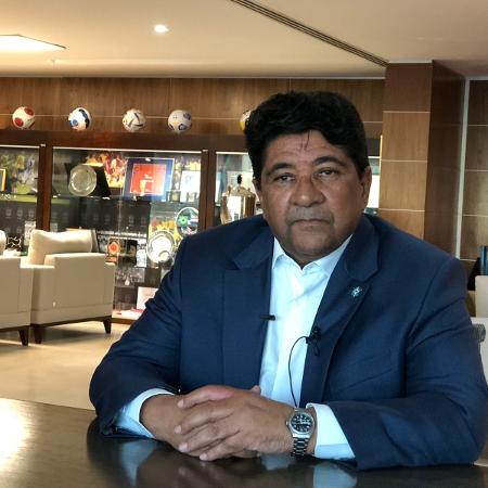 Ednaldo Rodrigues, presidente da CBF, projeta crescimento do futebol feminino até 2027 - Bruno Braz/UOL