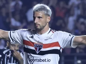 Veja os dois gols de Calleri na vitória do São Paulo sobre o Corinthians