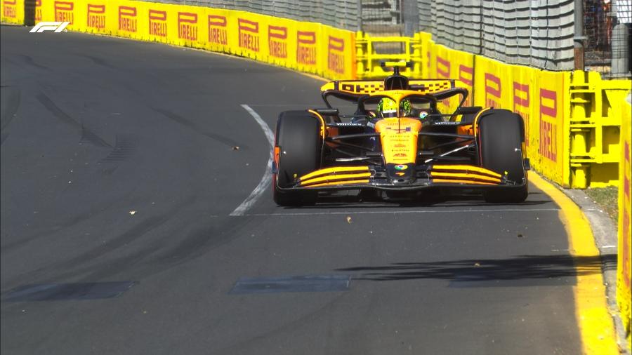 Lando Norris, da McLaren, foi o mais rápido no primeiro treino livre na Austrália