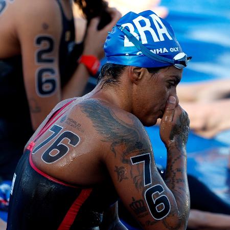 Brasileira recebeu atendimento após prova de águas abertas do Mundial de Esportes Aquáticos Brasileira recebeu atendimento após prova de águas abertas do Mundial de Esportes Aquáticos