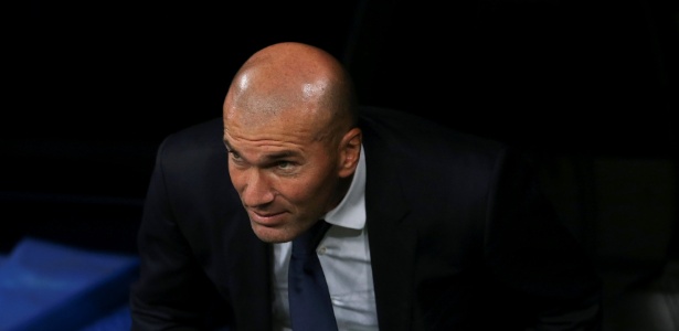 Zidane durante a partida do Real Madrid contra o Legia, pela Liga dos Campeões - REUTERS/Sergio Perez - REUTERS/Sergio Perez