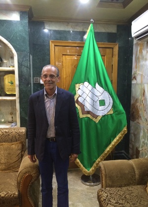 Técnico Jorvan Vieira durante homenagem que recebeu no Iraque - Arquivo pessoal - Arquivo pessoal