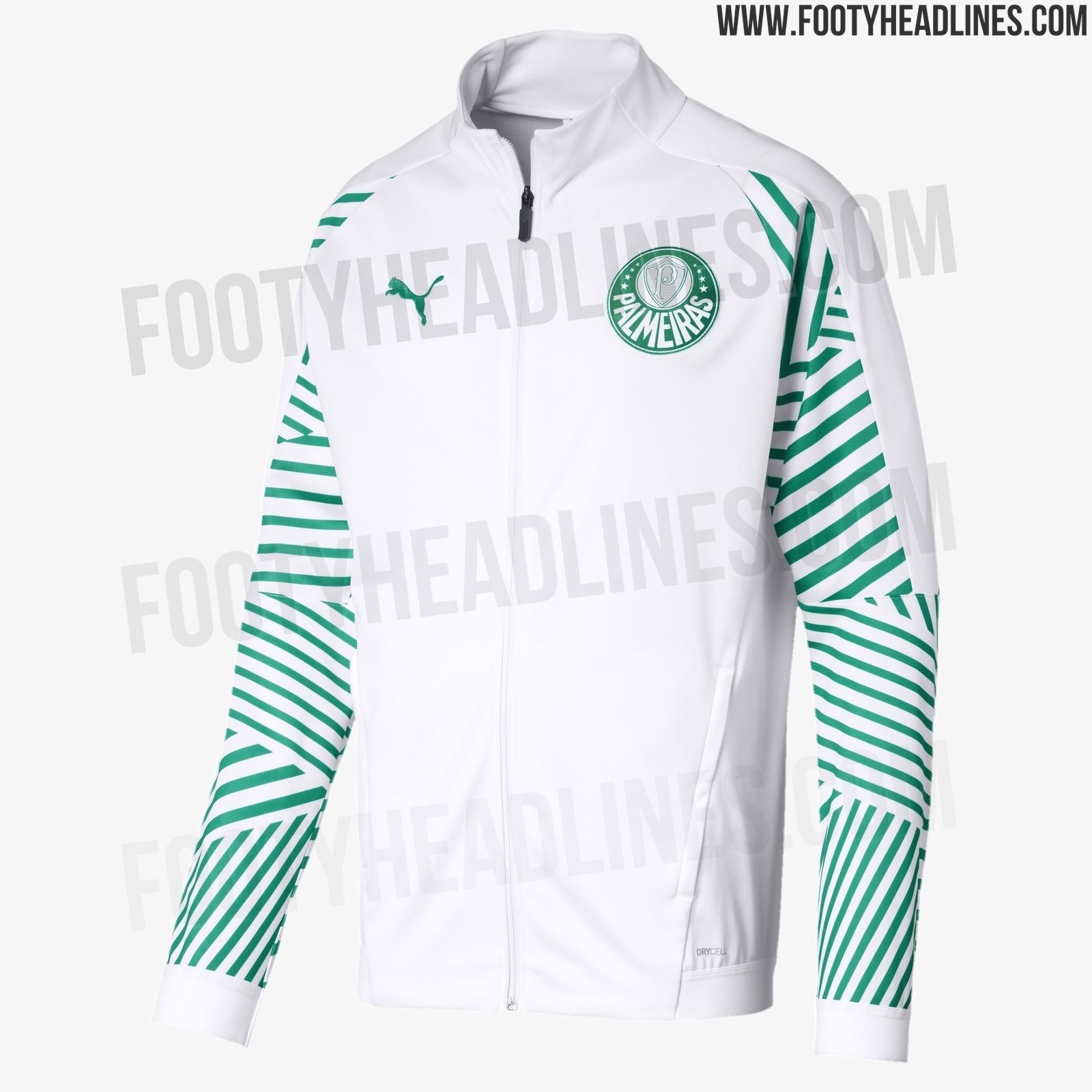 Novos agasalhos do Palmeiras feitos pela Puma - Reprodução/Footy Headlines