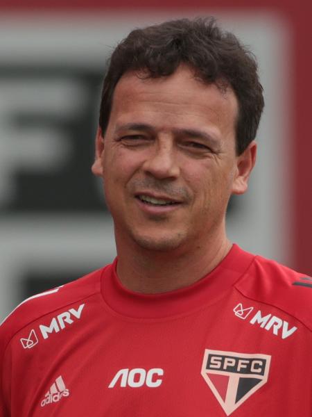 O técnico Fernando Diniz durante treino do São Paulo - Marcello Zambrana/AGIF