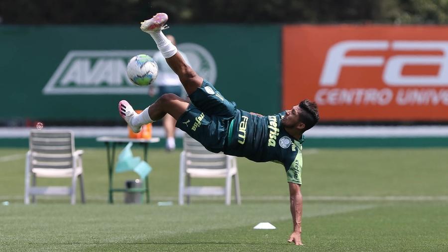 Rony, durante treino do Palmeiras na Academia de Futebol - Cesar Greco