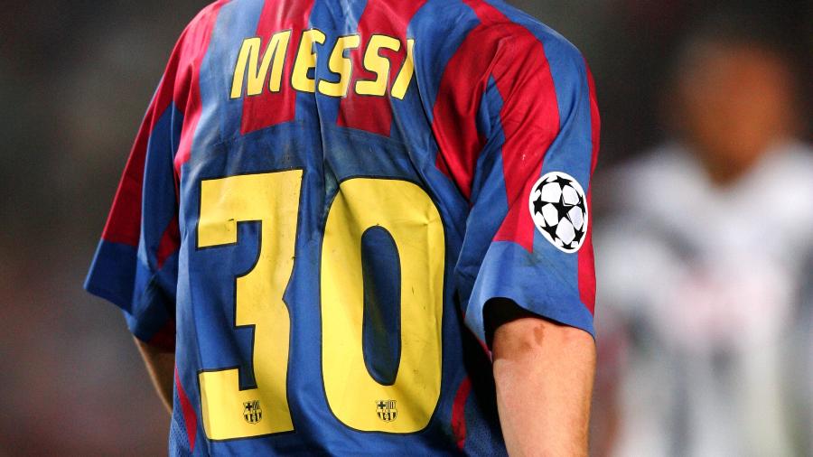 Lionel Messi usou a camisa 30 no início da carreira profissional no Barcelona - Michael Regan - PA Images via Getty Images