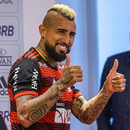 Arturo Vidal engabelou o Flamengo - Marcelo Cortes / Flamengo