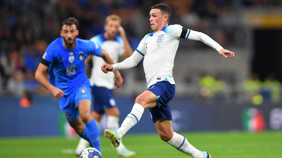 Itália e Inglaterra se enfrentaram dentro do San Siro pela Liga das Nações - Daniele Mascolo/Reuters