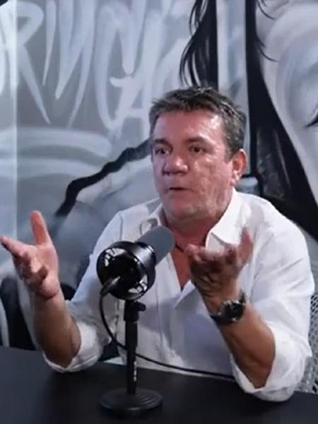 Andrés Sanchez, ex-presidente do Corinthians, concede entrevista ao podcast "Casal Coringão" - Reprodução/YouTube