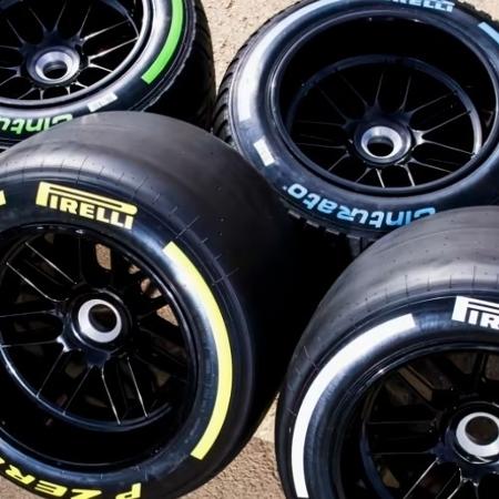 Parte da gama de pneus da Pirelli para a temporada 2023 da F1 - Reprodução