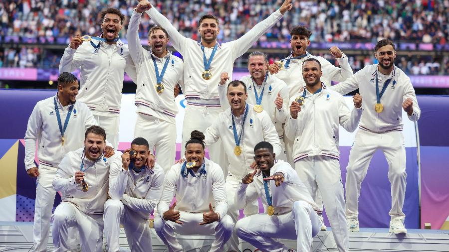 Time de rúgbi de sete da França levou medalha de ouro