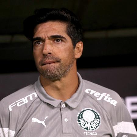 Abel Ferreira, técnico do Palmeiras, durante jogo contra o Botafogo, pela Libertadores