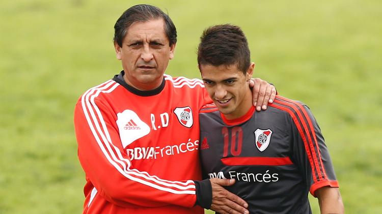 Ramón Díaz trabalhou com Lanzini, ex-Fluminense, no River Plate