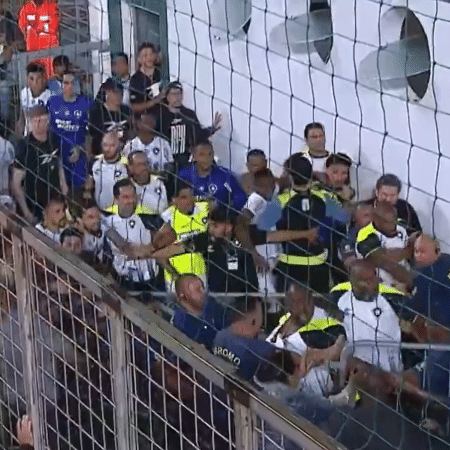 O empate entre Atlético-MG e Botafogo terminou com confusão