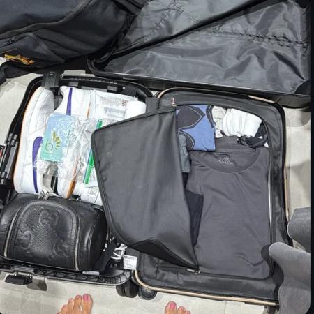 Fernanda Bachi, nora de Tite, mostra malas prontas para viagem a São Paulo Fernanda Bachi, nora de Tite, mostra malas prontas para viagem a São Paulo