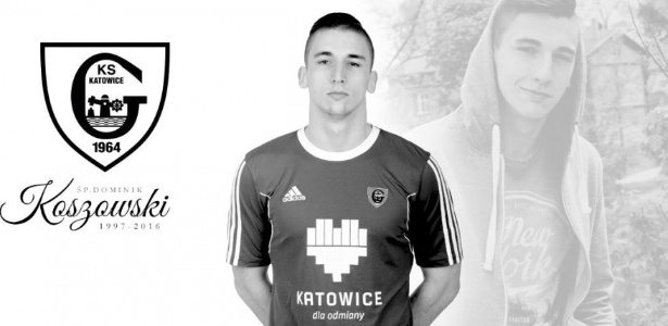 GKS Katowice presta homenagem a Dominik Koszowski, morto no último domingo - GKS Katowice/Divulgação