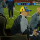 Diego Maradona, em trono durante jogo entre Newell's e Gimnasia - Reprodução/TNT