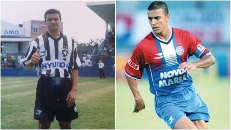 Ex-lateral Jefferson pelo Botafogo e pelo Bahia - Arquivo pessoal e reprodução instagram