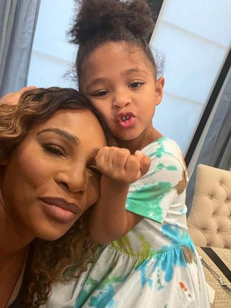 Serena Wiliams com a filha Alexis Olympia Ohanian Jr, de quatro anos - Arquivo pessoal/Instagram