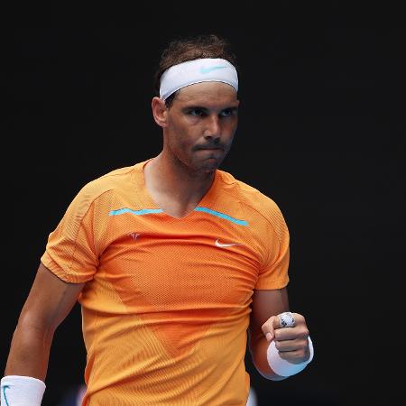 Rafael Nadal na primeira rodada do Australian Open de 2023