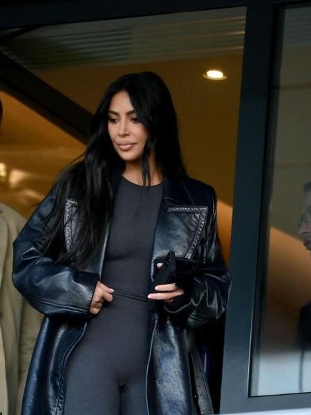 Kim Kardashian chega ao Parc-des-Princes para ver derrota do Paris Saint-Germain - Getty Images