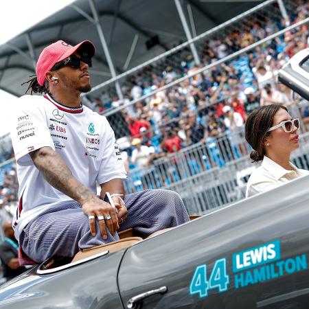 Lewis Hamilton no desfile dos pilotos antes do GP de Miami - Jiri Krenek/Mercedes