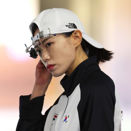 Kim Ye-ji, atleta sul-coreana de tiro esportivo nas Olimpíadas de Paris 2024