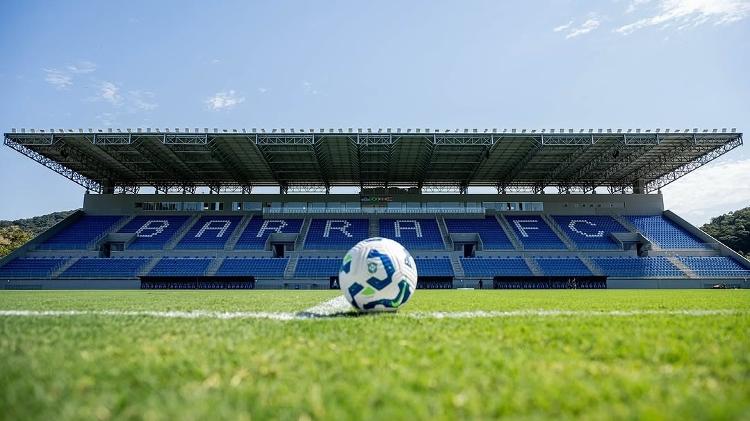Arena Barra FC foi inaugurada em janeiro de 2025 e tem capacidade para 5,5 mil torcedores Arena Barra FC foi inaugurada em janeiro de 2025 e tem capacidade para 5,5 mil torcedores